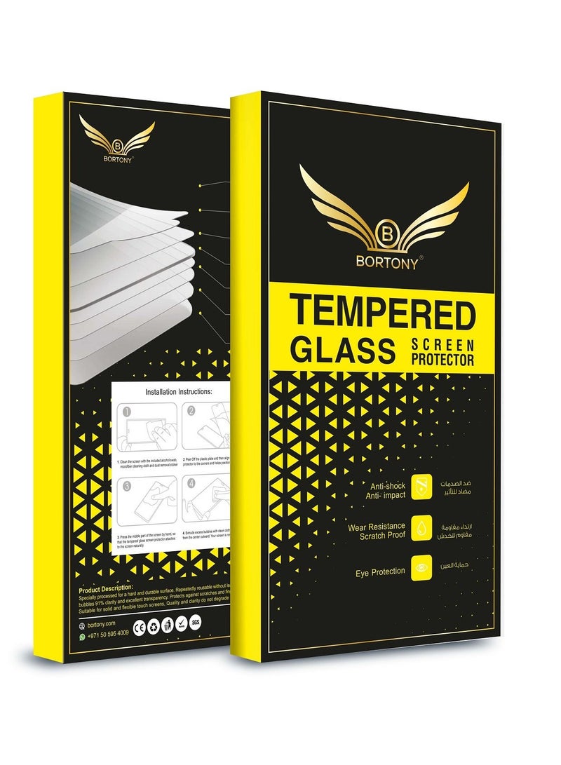 BORTONY 2+2 Pack For Samsung Galaxy S22 Ultra 5G Tempered Glass With Camera Lens Protector - Image 3