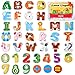 JoyCat Wooden Thick Alphabet Magnets for Toddlers Fridge Large Size Cute Animal Colorful ABC Magnetic Letters 26 Uppercase Letters 09 Numbers Toy Set for Kids Toddlers Preschool Learning Spelling - Image 4