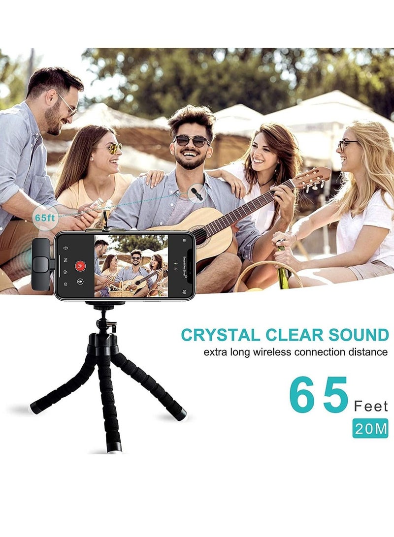 Wireless Lavalier Microphone for iPhone iPad Mini Mic for YouTube Facebook Live Stream TikTok Vlog Zoom Video Recording - Noise Reduction/No APP & Bluetooth Needed - Image 5