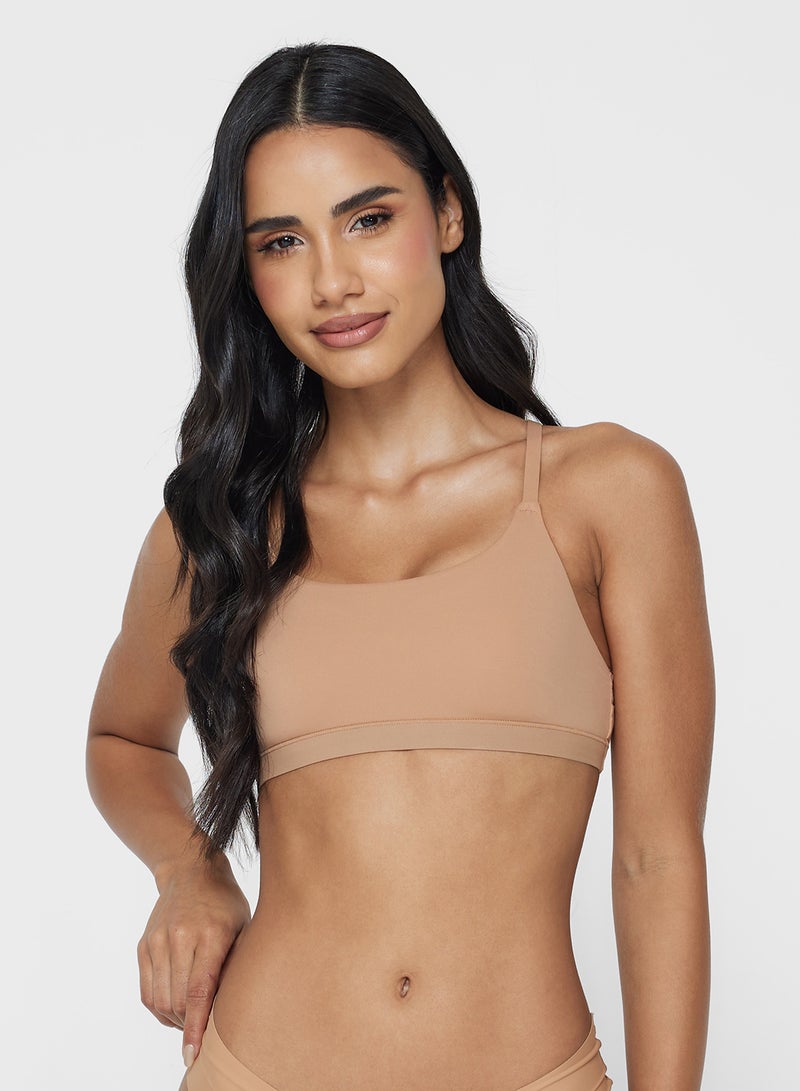 ONLY Onlpeachy Scoop Bralette Bra - Image 4