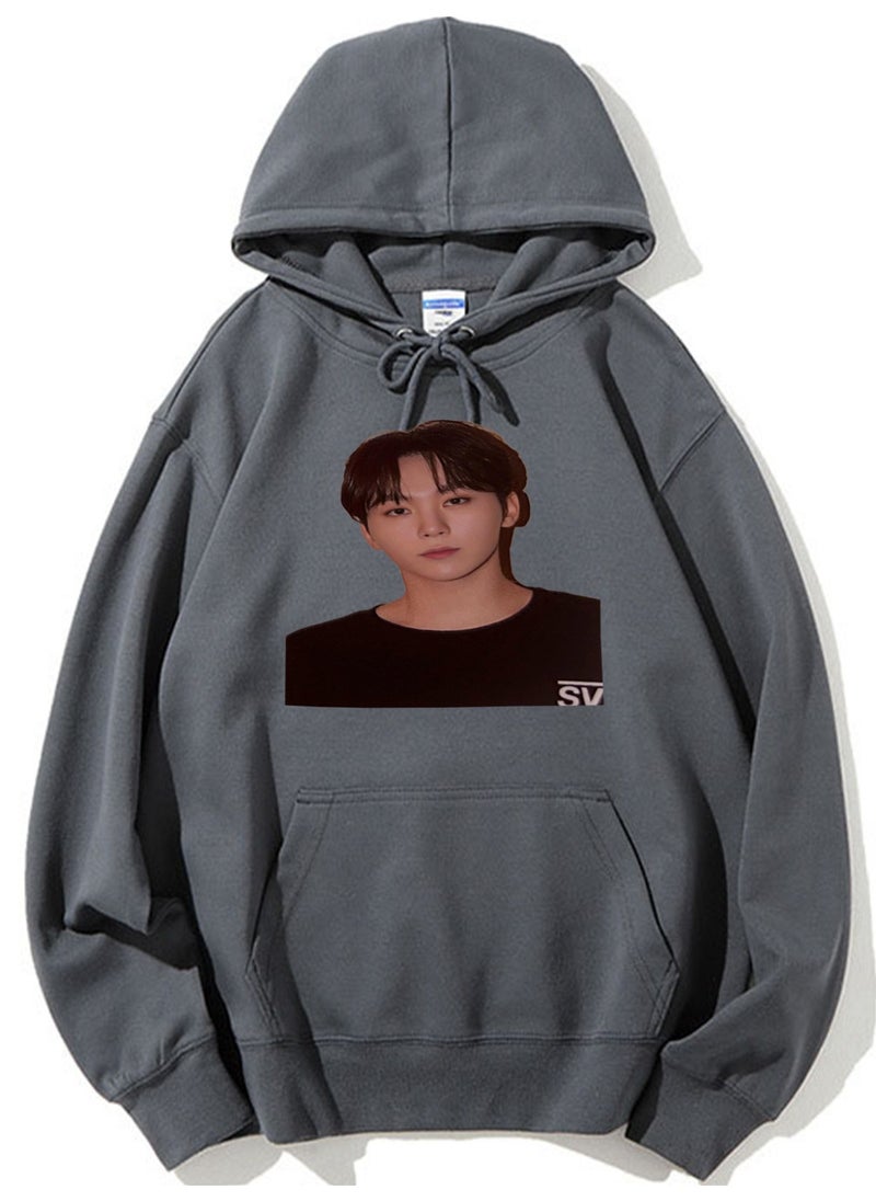 NIBEMINENT SEVENTEEN Printed Cotton Long Sleeve Hoodie 