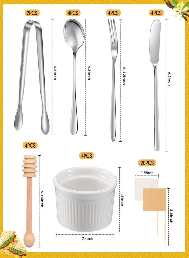 لونسوير مجموعة أدوات تقديم اللحوم الباردة: تتضمن ملقط تقديم، سكاكين، ملاعق، شوك، أعواد أسنان، مغارف عسل، وعاء لصنع معجنات عيد الميلاد (فضي). - Image 2