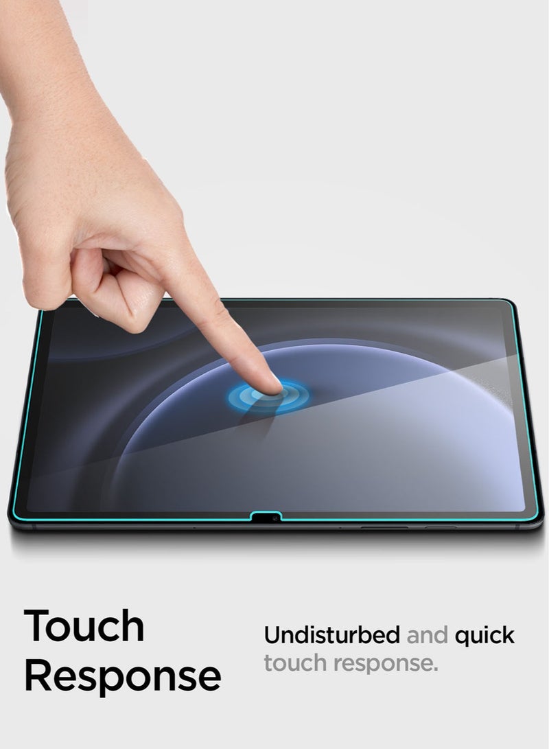 Spigen واقي شاشة Glastr Slim لهاتف Samsung Galaxy Tab S9 FE PLUS (12.4 بوصة) من الزجاج المقوى الفاخر - Image 3