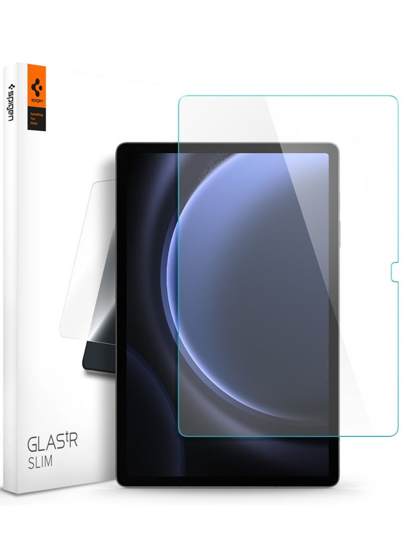 Spigen واقي شاشة Glastr Slim لهاتف Samsung Galaxy Tab S9 FE PLUS (12.4 بوصة) من الزجاج المقوى الفاخر - Image 1