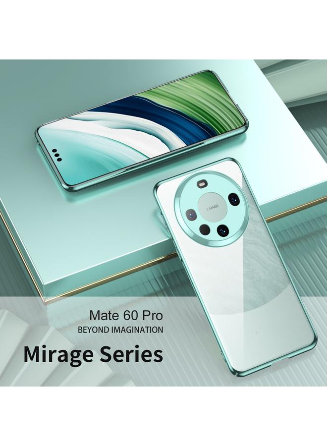 زبون جراب لهاتف Huawei Mate 60 Pro، جراب شفاف مطلي بالكهرباء لحماية العدسات - Image 3
