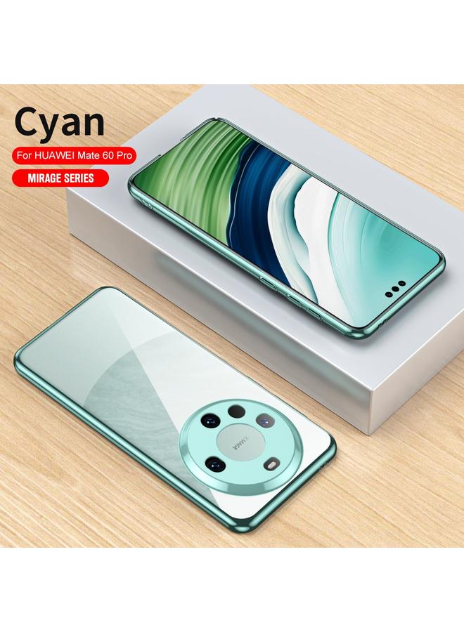 زبون جراب لهاتف Huawei Mate 60 Pro، جراب شفاف مطلي بالكهرباء لحماية العدسات - Image 2