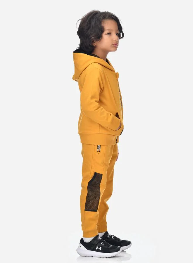 victor and jane Regular Fit Full Zipper Hoodie & Joggers Set by Styli