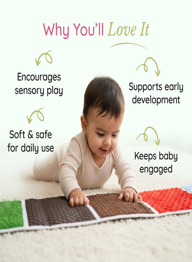 Tinker Box TinkerBox Sensory Play Mat | 0+ Months | Soft Baby Play & Tummy Time Mat for Sensory Development | Supports Motor Skills, Crawling & Early Learning | Safe, Comfortable & Baby-Friendly Design - Image 5