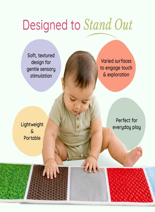 Tinker Box TinkerBox Sensory Play Mat | 0+ Months | Soft Baby Play & Tummy Time Mat for Sensory Development | Supports Motor Skills, Crawling & Early Learning | Safe, Comfortable & Baby-Friendly Design - Image 3