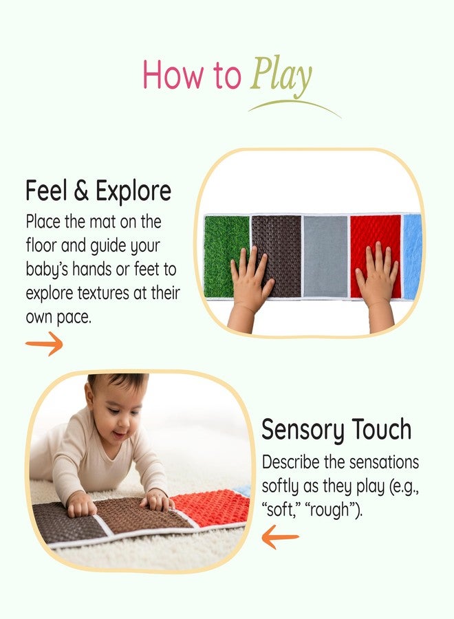 Tinker Box TinkerBox Sensory Play Mat | 0+ Months | Soft Baby Play & Tummy Time Mat for Sensory Development | Supports Motor Skills, Crawling & Early Learning | Safe, Comfortable & Baby-Friendly Design - Image 2