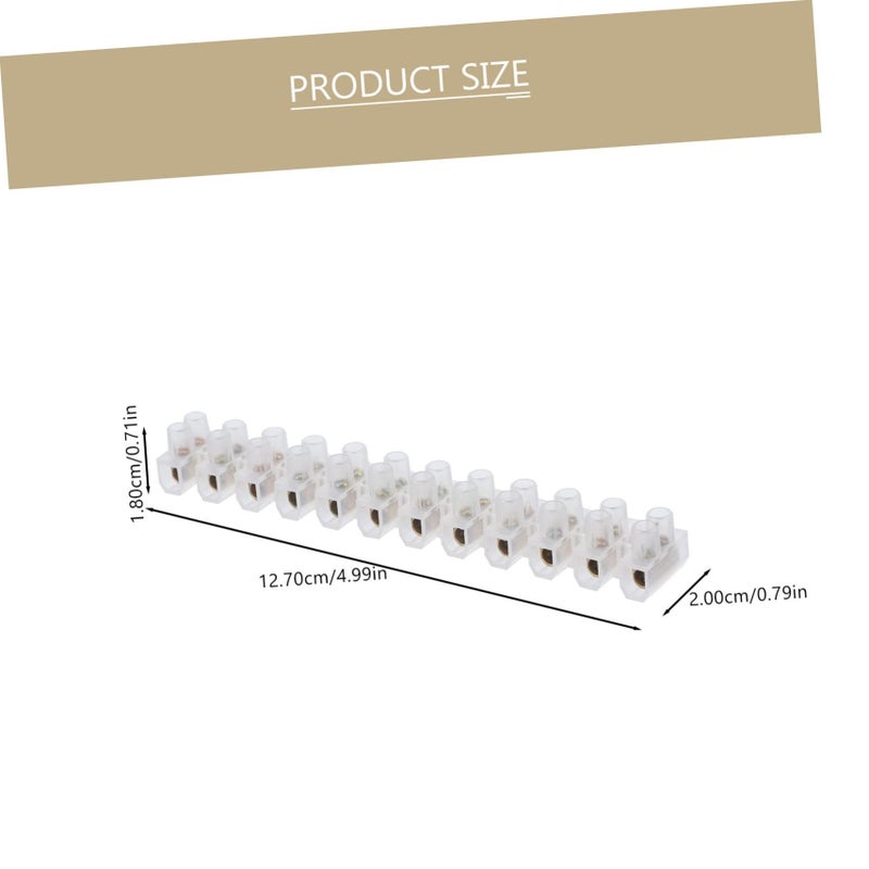 Assorted Color 10pcs U-Shaped Wiring Terminal Connector Bar Screw Type 12.7X2cm - Image 3