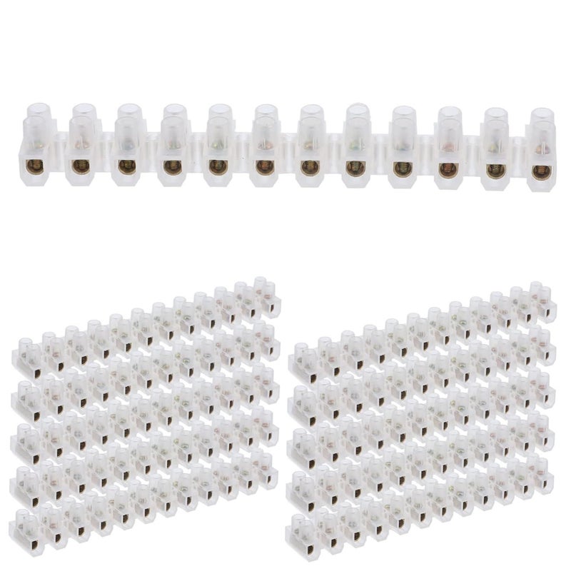 Assorted Color 10pcs U-Shaped Wiring Terminal Connector Bar Screw Type 12.7X2cm - Image 1