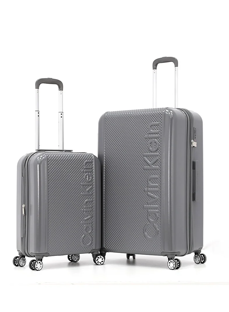 كالفن كلاين طقم حقائب سفر كالفن كلاين قطعتين صلبة بعجلات دوارة وقفل  قابلة للتوسيع للسفر