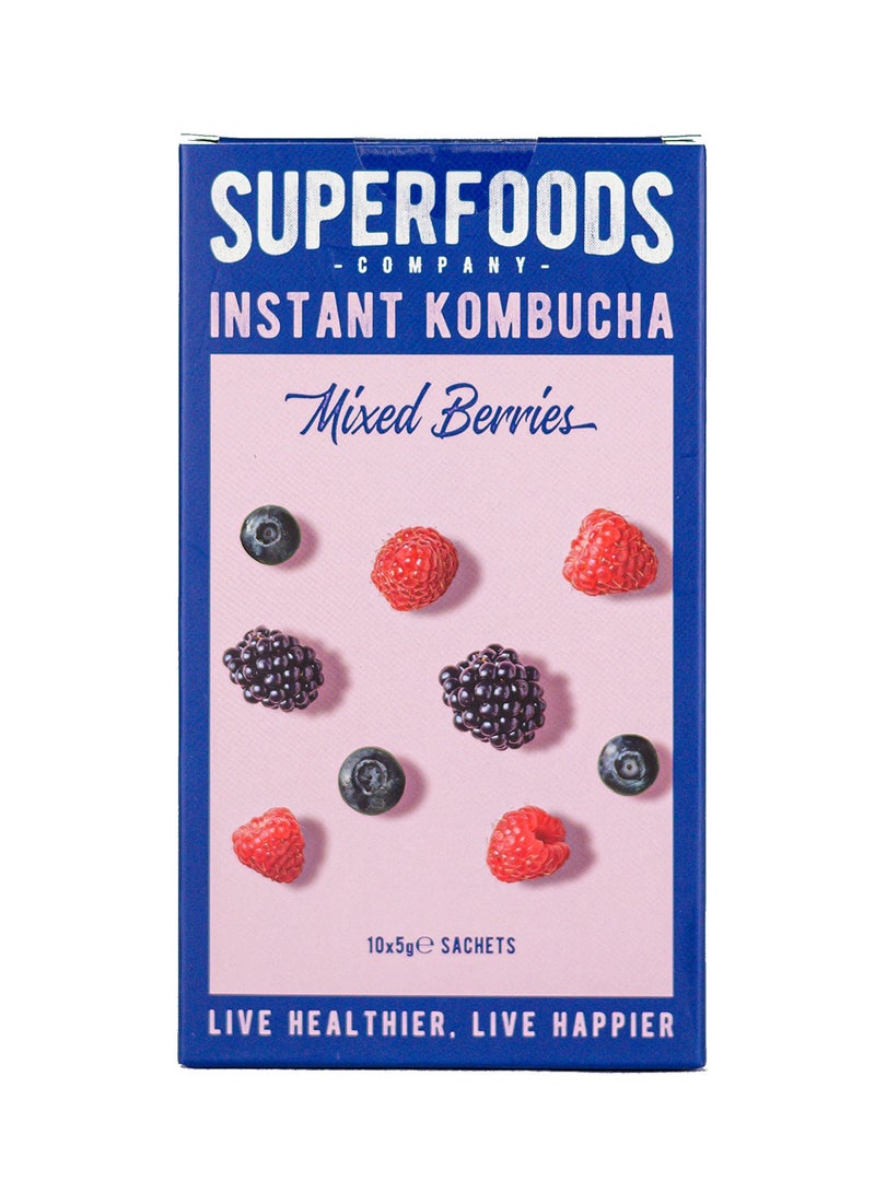 Superfoods صندوق كومبوتشا الفوري - نكهات التوت المختلط 10 × 5 جرام - Image 1