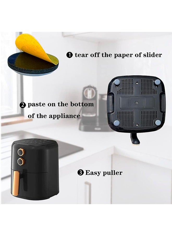 16 Pcs Kitchen Appliance Slider, Appliance Slider, Self-adhesive, Easy to & Space Saving Kitchen Must Have Gadgets Appliance Accessories