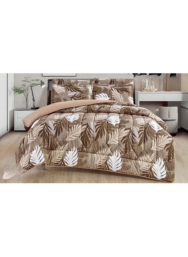 مارك مفرش سرير نفر بتصميم مشجر صيفي حصري وجذاب مصنوعة من المايكروفايبر الصيفية، مقاس 170*220 سم - Image 1