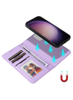 General Wallet Case Compatible with Samsung Galaxy S24 Ultra Wallet Case Detachable Back Cover with Card Holder/Wrist Strap, PU Leather Flip Folio Case with Magnetic Stand Shockproof Shell  - Image 5