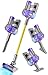 BLAXTEM 4in1 Kids Toy Vacuum That Works with Suction Electric Toddler Vacuum Toy Cleaner for Children Ages 3 4 5 6 Boys Girls Toddlers Toys Cleaning Set for Pretend Play PurpleYellow - Image 2