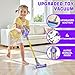 BLAXTEM 4in1 Kids Toy Vacuum That Works with Suction Electric Toddler Vacuum Toy Cleaner for Children Ages 3 4 5 6 Boys Girls Toddlers Toys Cleaning Set for Pretend Play PurpleYellow - Image 4