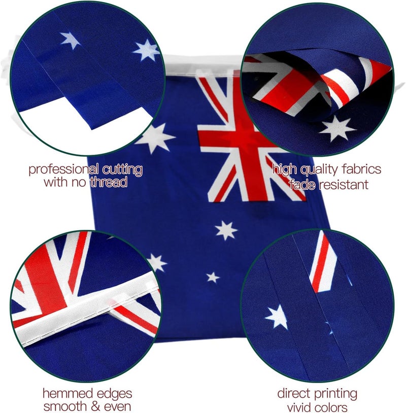 Anley Australia String Flag Pennant Flags, Patriotic Events 26th of January Australia Day Australian National Day Decoration Sports Bars - 33 Feet 38 Flags - Image 2
