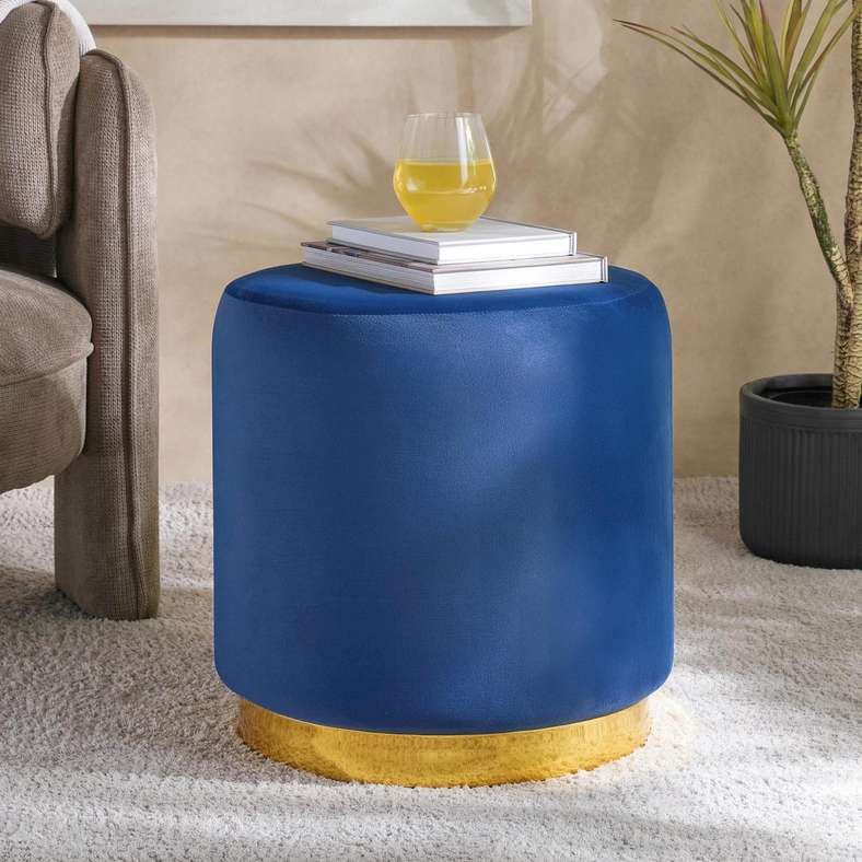 Pan Home Caproni Pouf - Blue