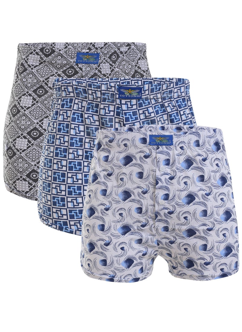 COTTONIL Bandle Of (3) Printed Boxer - For Men  - Image 1
