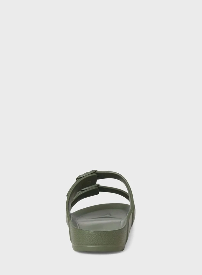 JACK & JONES Jfwcroxton Moulded Buckle Strap  Sandals