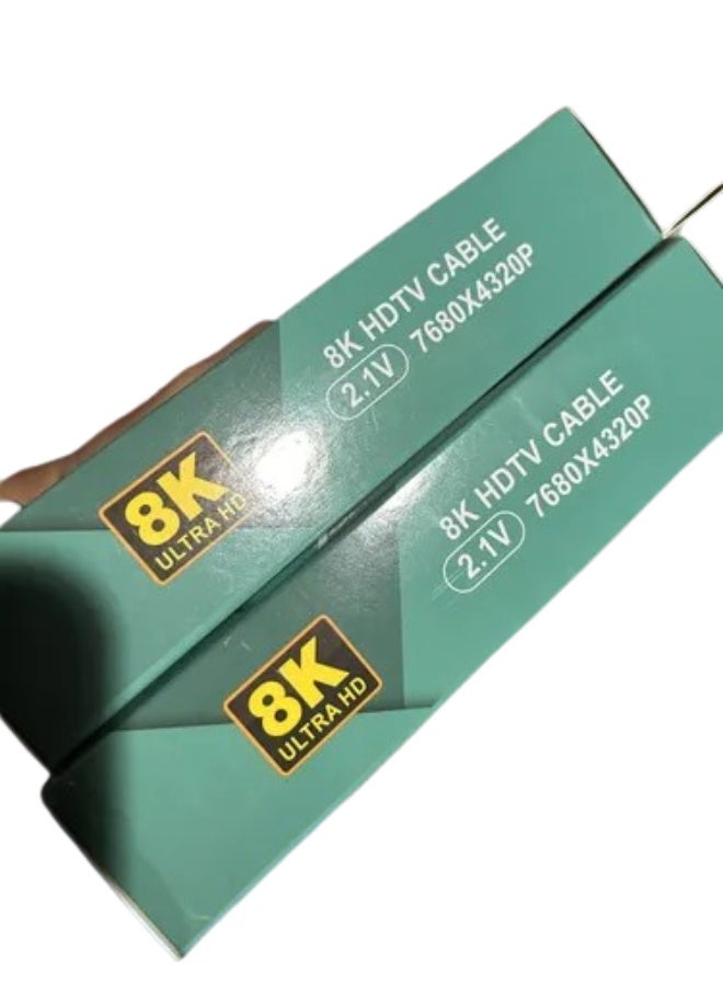 8K Ultra HD HDMI 2.1 Cable, High-Speed Male to Male HDMI Cable, Supports 7680 x 4320P - Image 1