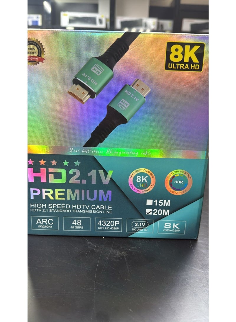 8K Ultra HD HDMI 2.1 Cable, High-Speed Male to Male HDMI Cable, Supports 7680 x 4320P - Image 4