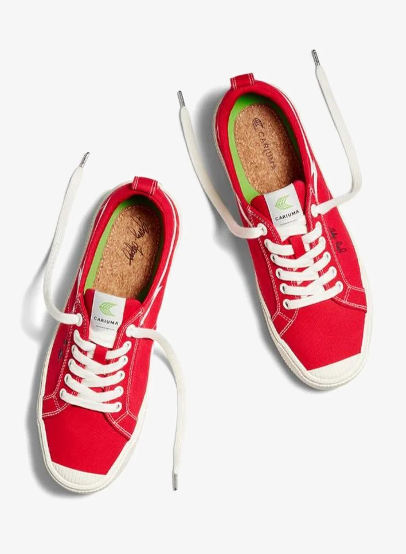 Cariuma  GERRY LOPEZ OCA Low Red Canvas Sneaker  | Best Price UAE