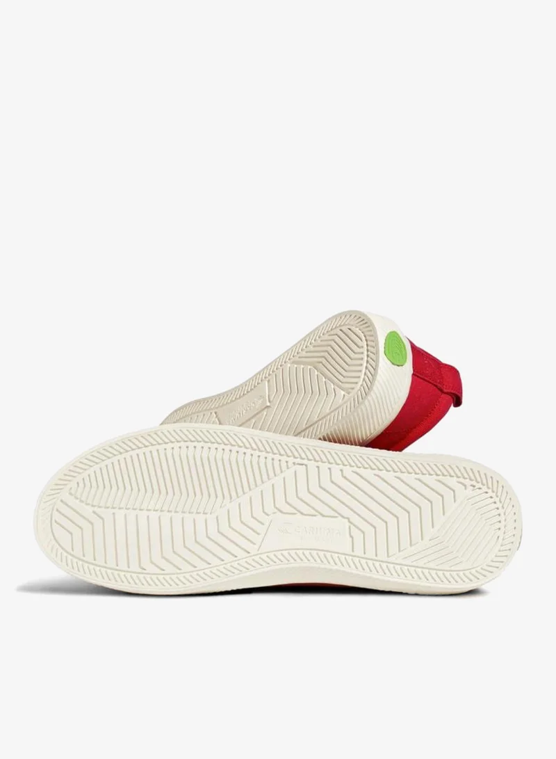 Cariuma  GERRY LOPEZ OCA Low Red Canvas Sneaker  | Best Price UAE