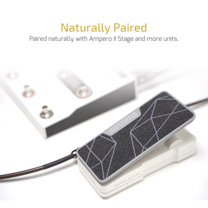 HOTONE 2 in 1 Passive Expression Footswitch EXP Pedal Ampero II Press(Included 1 PCS Additional 15 CM TS Cable) - Image 2