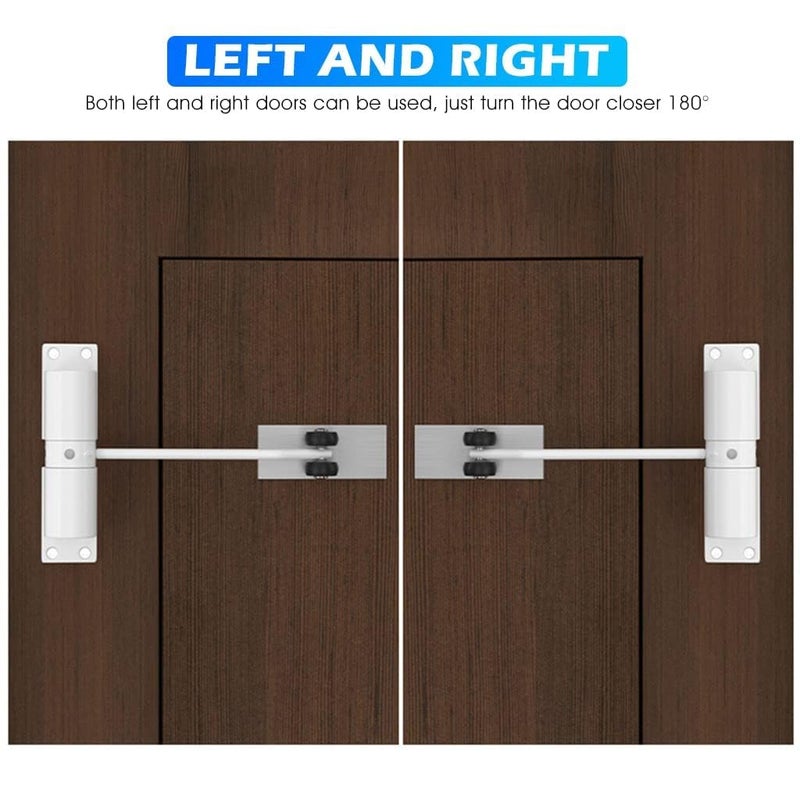 SHREE HANS CREATION Door Closer Zinc Alloy Automatic Safety Spring Door Closer Adjustable Self Closing Door Hinge Lock Quiet Door Closer for Wooden Door Metal Door Security Door Residential Commercial Use - Image 4