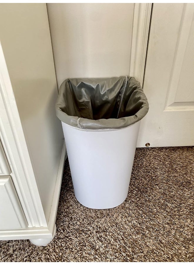 ALVABABY 2 Pack Reusable Diaper Pail Liner for Cloth Diaper,Rubbish Bag,Laundry,Fits for 13.3 Gallon Trash Can and Diaper Pails,Kitchen Garbage Cans Black +Gray PL-B2629 - Image 5