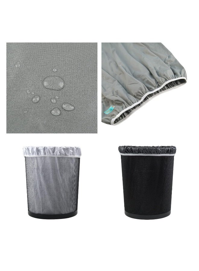 ALVABABY 2 Pack Reusable Diaper Pail Liner for Cloth Diaper,Rubbish Bag,Laundry,Fits for 13.3 Gallon Trash Can and Diaper Pails,Kitchen Garbage Cans Black +Gray PL-B2629 - Image 4