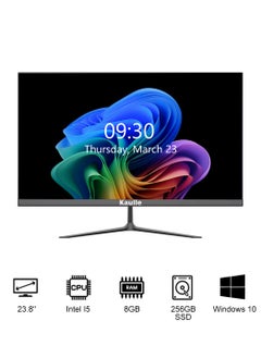 Kaulle Desktop Computer All In One Pc 23.8 Inch All In One Desktop,Intel Core I5 3320M Processor,8 GB Ram,256 GB Ssd,Bluetooth 4.2 And Windows 10 All In One Desktop Computer With Keyboard And Mouse Black A238H  - Image 1