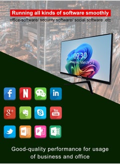 Kaulle Desktop Computer All In One Pc 23.8 Inch All In One Desktop,Intel Core I5 3320M Processor,8 GB Ram,256 GB Ssd,Bluetooth 4.2 And Windows 10 All In One Desktop Computer With Keyboard And Mouse Black A238H  - Image 5
