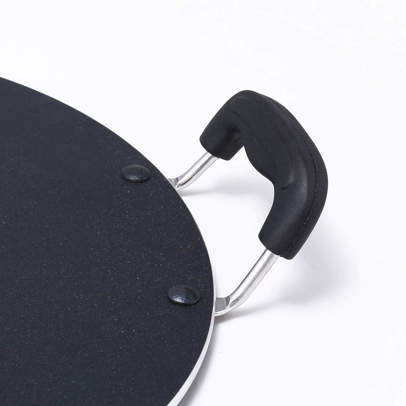 Anjali Diamond Non Stick Classic Induction Multi Tawa Deluxe No.12, Black - Image 3
