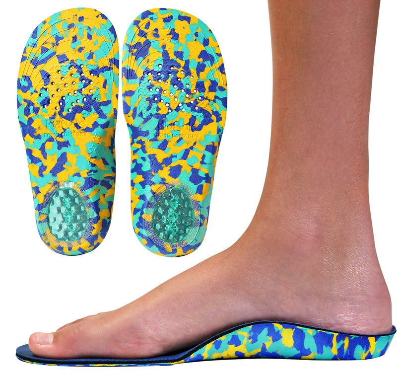 KidSole Camo Comfort Childrens Insoles for Kids with Flat Feet Who Need Arch Support by KidsSole (Toddler Sizes 5-9) - Image 1