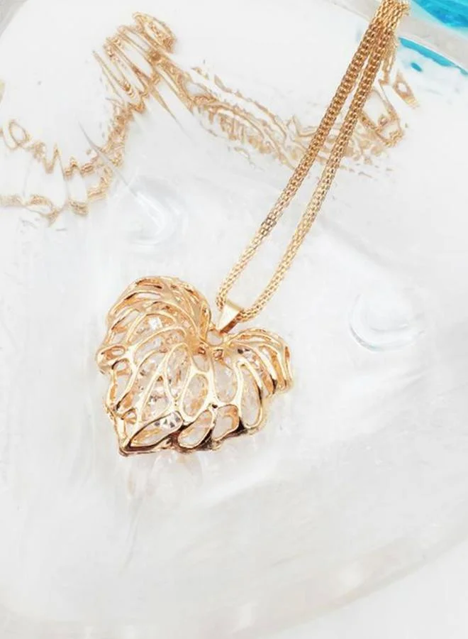 Take Two Crystal Heart Necklace