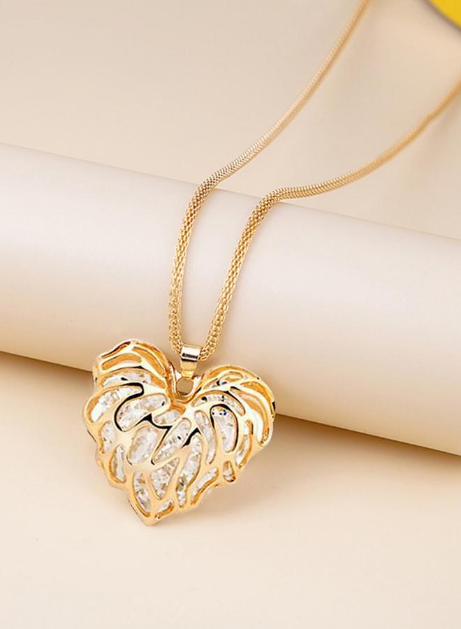 Take Two Crystal Heart Necklace - Image 1