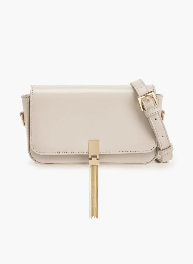 سيليست Tassel Accent Crossbody Bag With Adjustable Strap