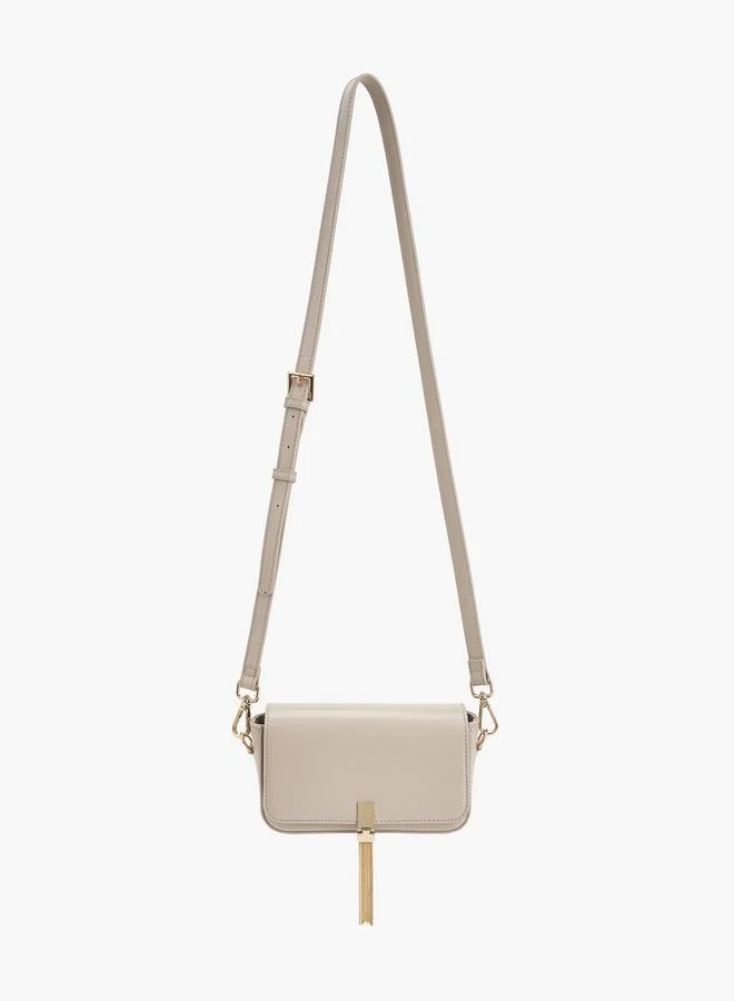 سيليست Tassel Accent Crossbody Bag With Adjustable Strap