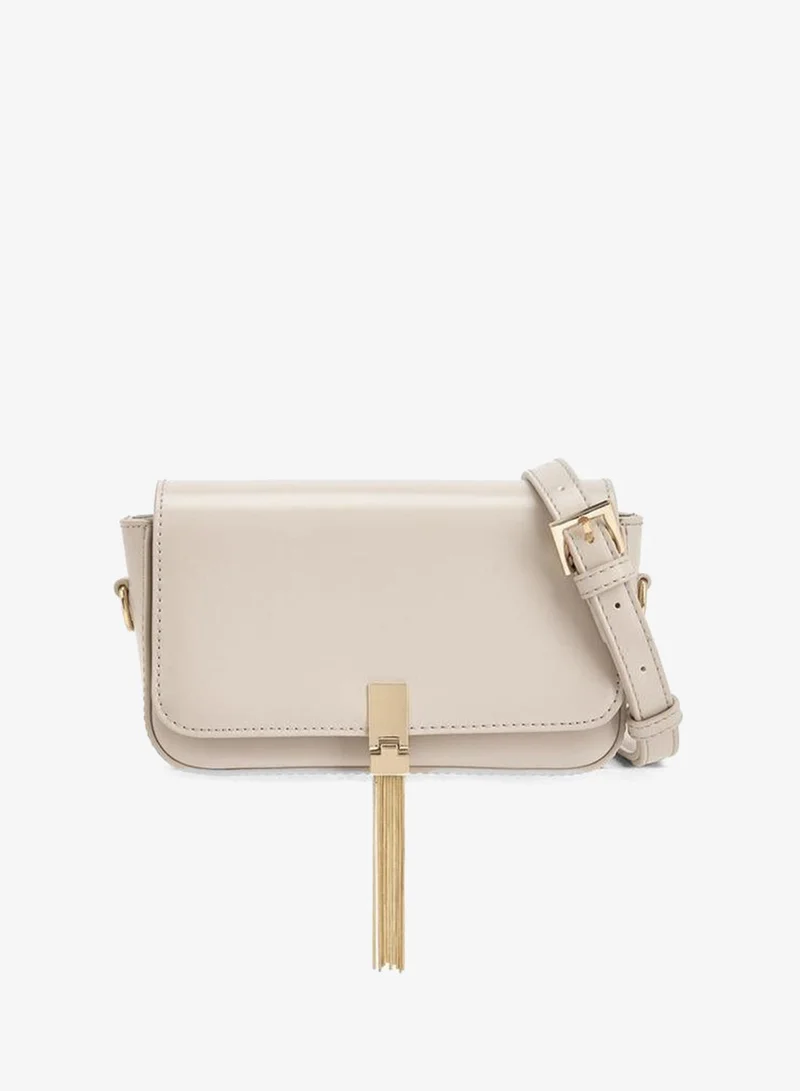 سيليست Tassel Accent Crossbody Bag With Adjustable Strap