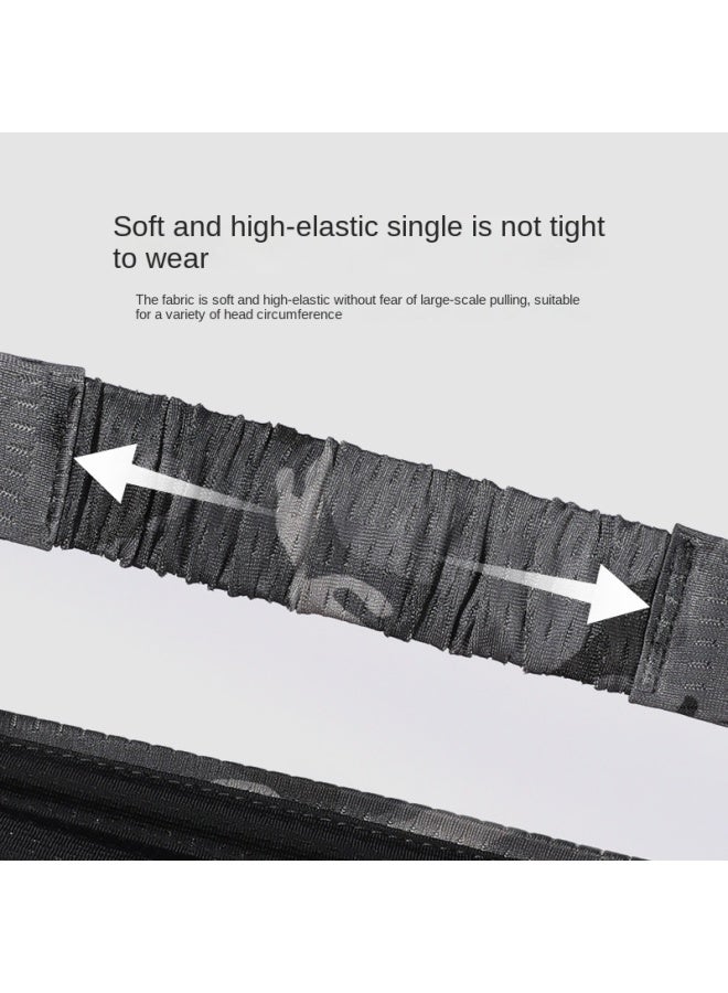 ريكسشي عصابة رأس رياضية للرجال، عريضة لامتصاص العرق للصيف والهواء الطلق وكرة السلة والجري واللياقة البدنية، لفافة رأس عريضة، ربطة شعر - Image 4