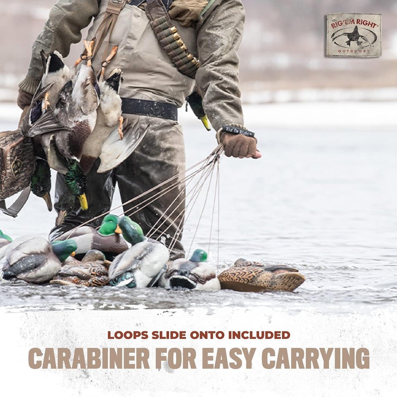 Rig Em Right Rig'Em Right Waterfowl Pre-Rigged Xtreme Coated Tangle Free Cable Decoy Anchors for Duck Hunting - Image 3