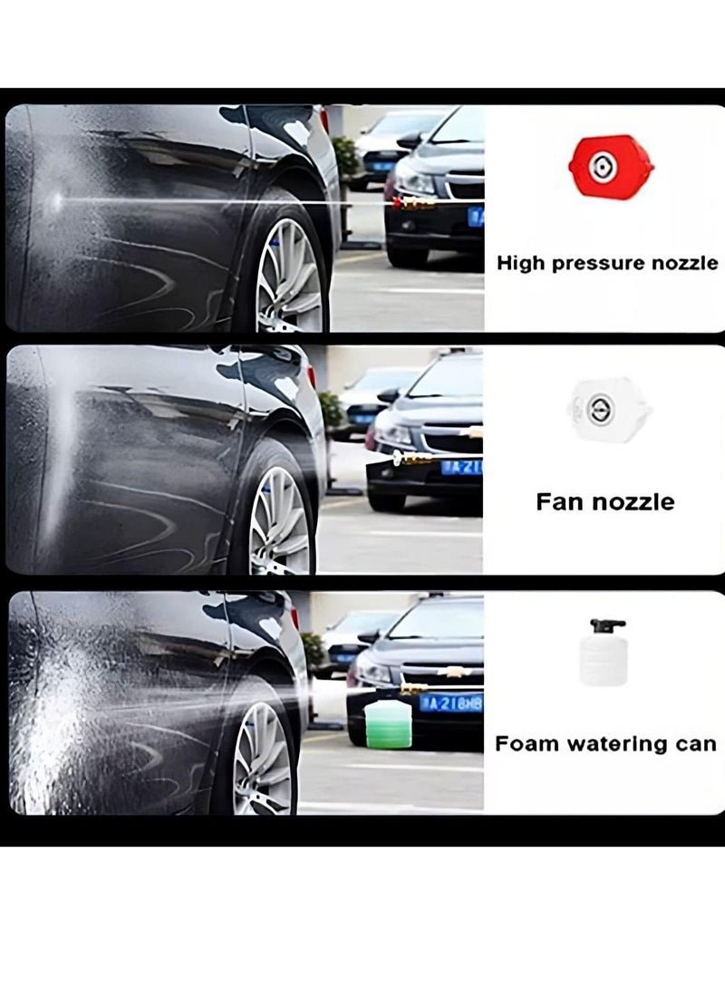 ELTRAZONE Cordless 48V Electric High Pressure Car Washer Manual Rechargeable Car Washing Machine with Adjustable 3-in-1 Nozzle and Hose Pipe for Washing Cars Watering Flowers Cleaning Floors - Image 4
