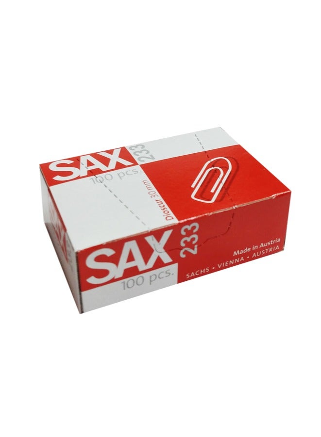 ساكس مشبك ورق SAX-233 - 10 صناديق × 100 قطعة - 30 ملم - Image 2