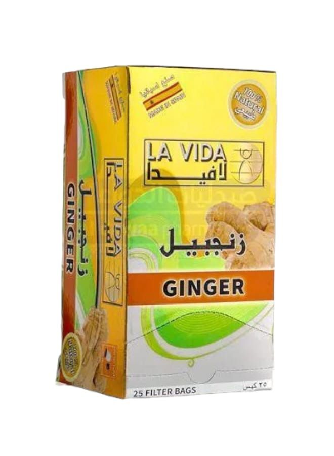 لافيدا مشروب زنجبيل طبيعي 25 كيس