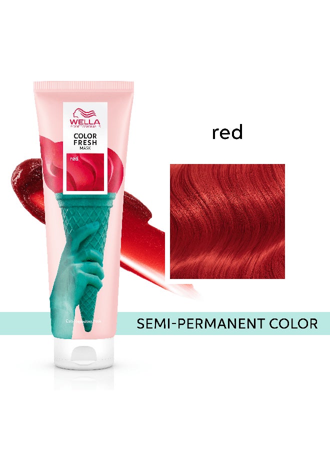 Wella Professionals Color Fresh Mask Shade Red Hair Color 150Ml - Image 2